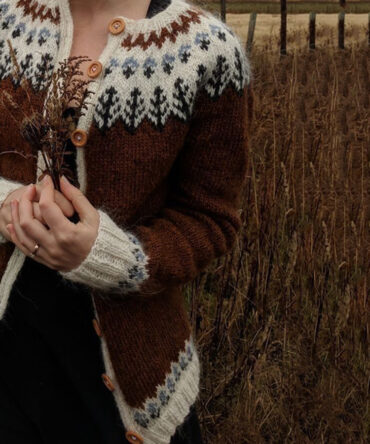 Vintage Button Icelandic Cozy Warm Sweater